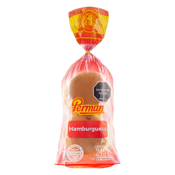 PAN HAMBURGUESA 245G SENCILLA